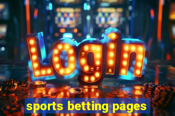 sports betting pages