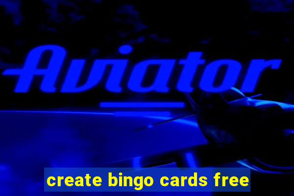 create bingo cards free