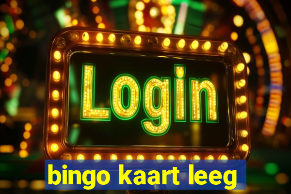 bingo kaart leeg