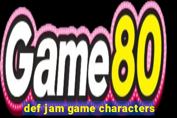 def jam game characters