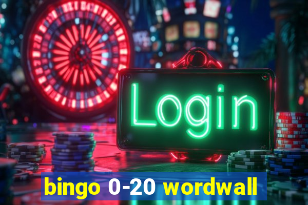 bingo 0-20 wordwall