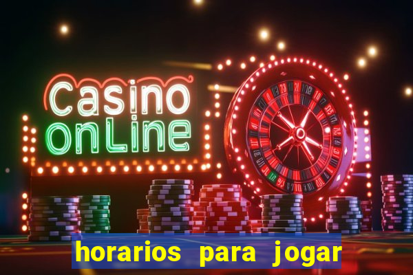 horarios para jogar fortune ox