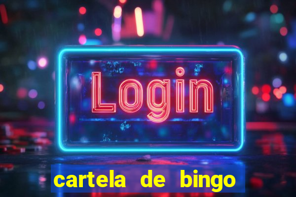 cartela de bingo da sorte