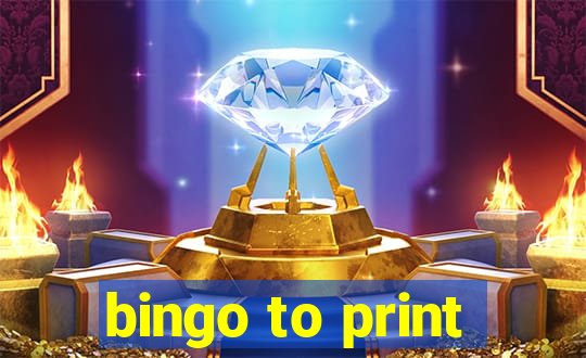 bingo to print