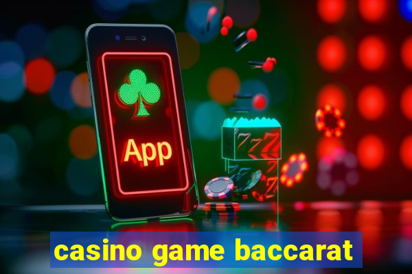 casino game baccarat