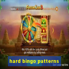 hard bingo patterns