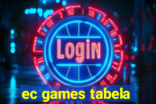 ec games tabela