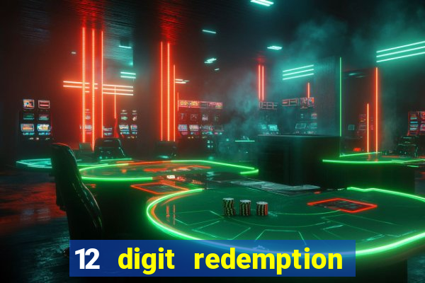 12 digit redemption code for golden hearts casino