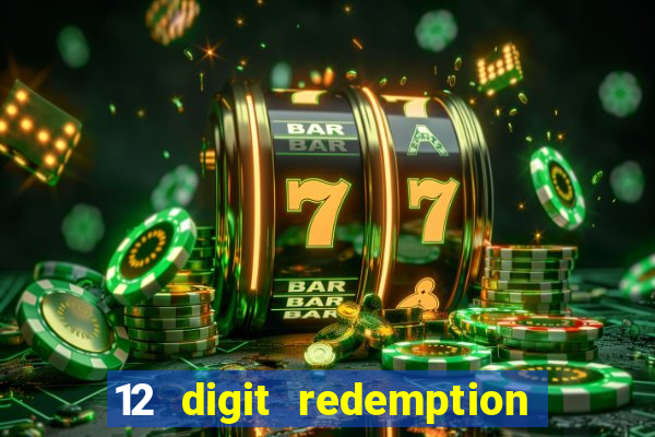 12 digit redemption code for golden hearts casino