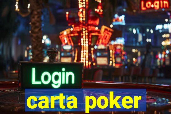 carta poker