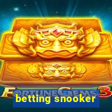 betting snooker