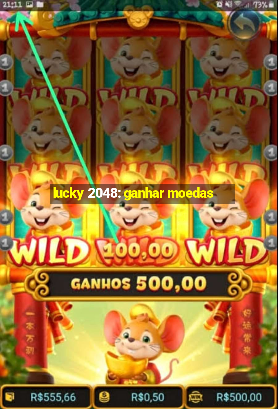 lucky 2048: ganhar moedas