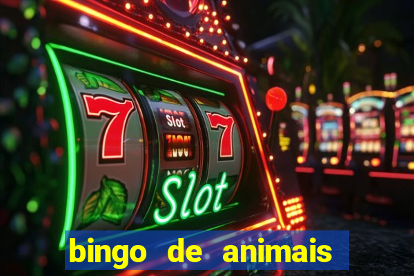 bingo de animais para educa??o infantil