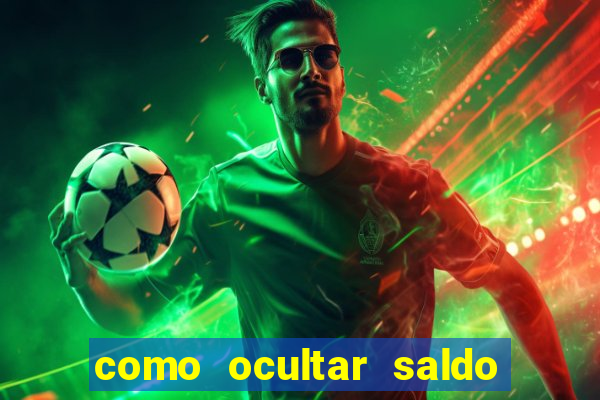 como ocultar saldo na betfair