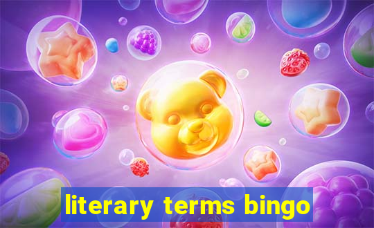 literary terms bingo