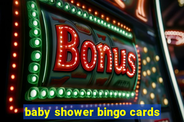 baby shower bingo cards