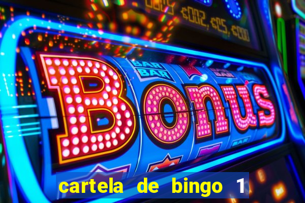 cartela de bingo 1 a 50