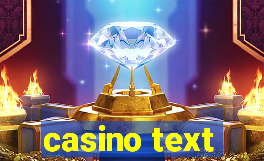 casino text