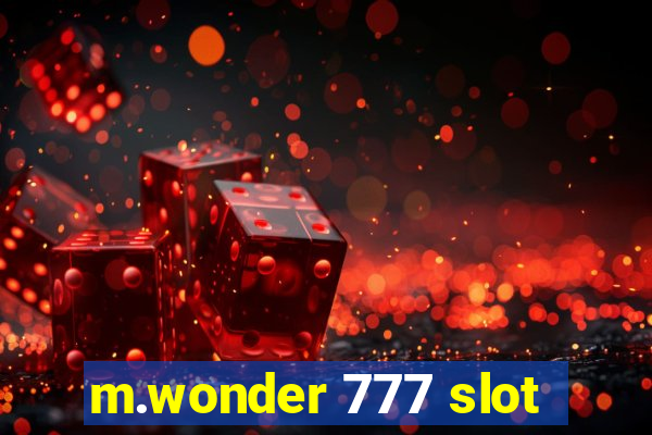 m.wonder 777 slot