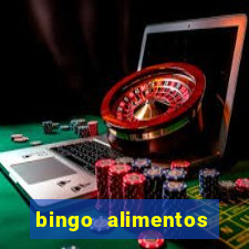 bingo alimentos para imprimir