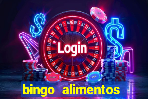 bingo alimentos para imprimir