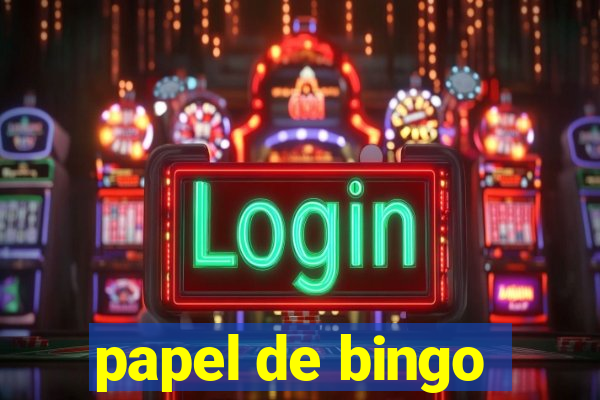 papel de bingo