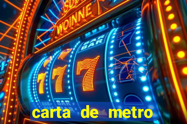 carta de metro para namorado