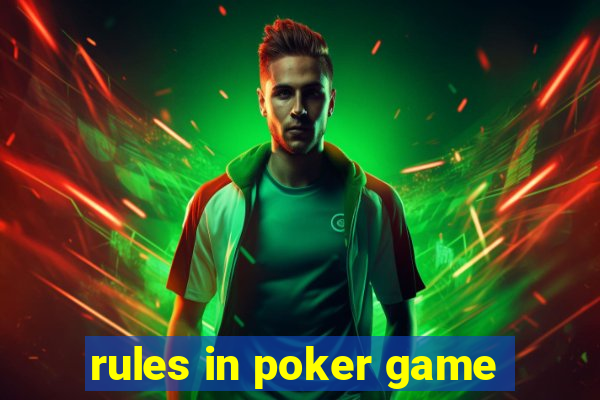 rules in poker game