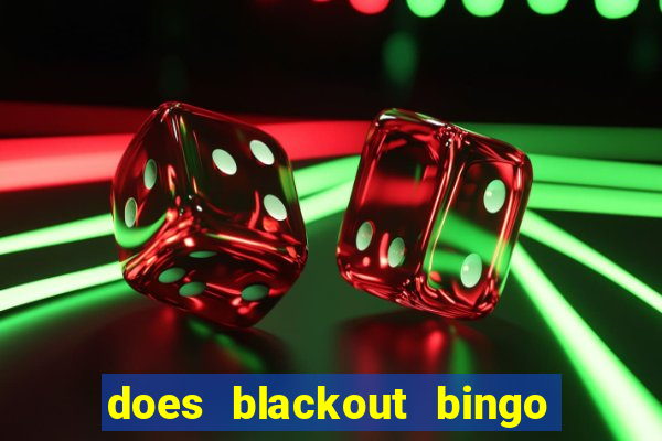 does blackout bingo really pay