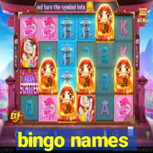 bingo names