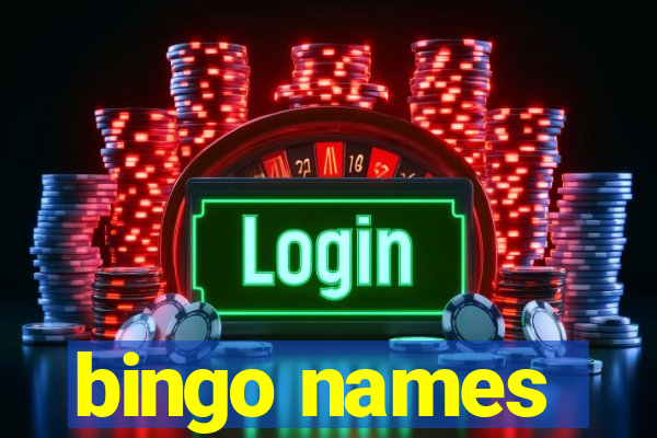 bingo names