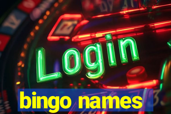 bingo names