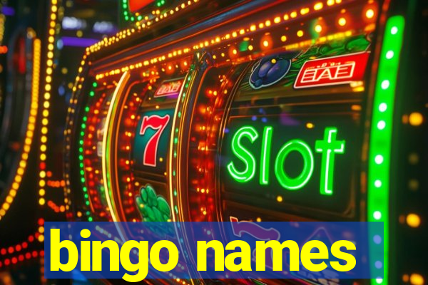 bingo names