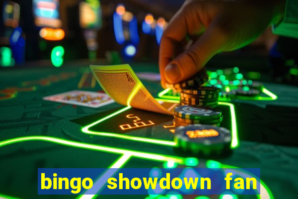 bingo showdown fan page freebies