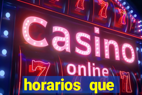 horarios que fortune tiger paga