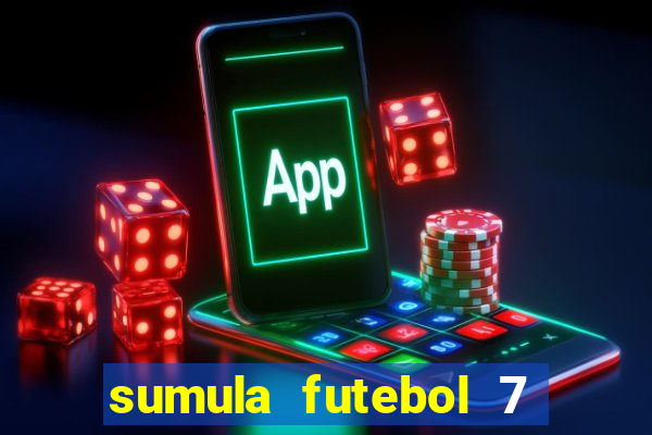 sumula futebol 7 society excel