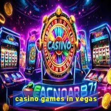 casino games in vegas