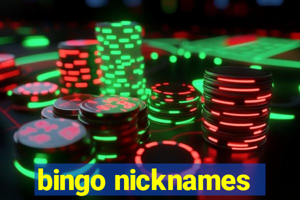 bingo nicknames