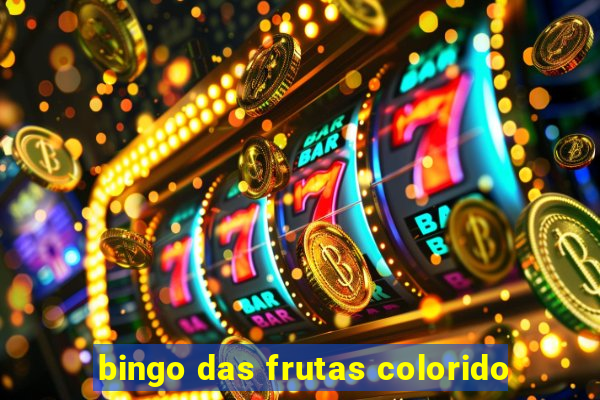 bingo das frutas colorido