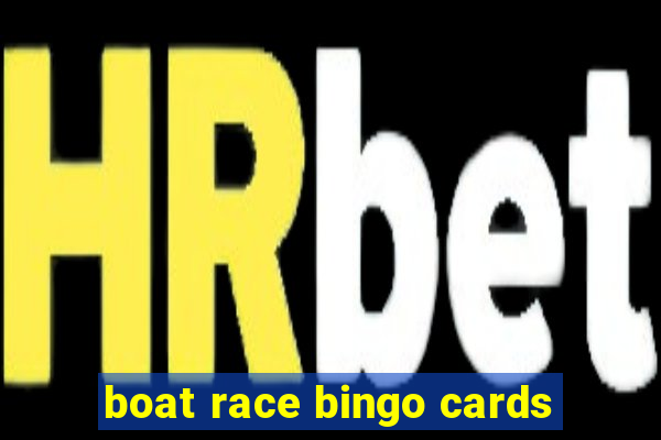 boat race bingo cards