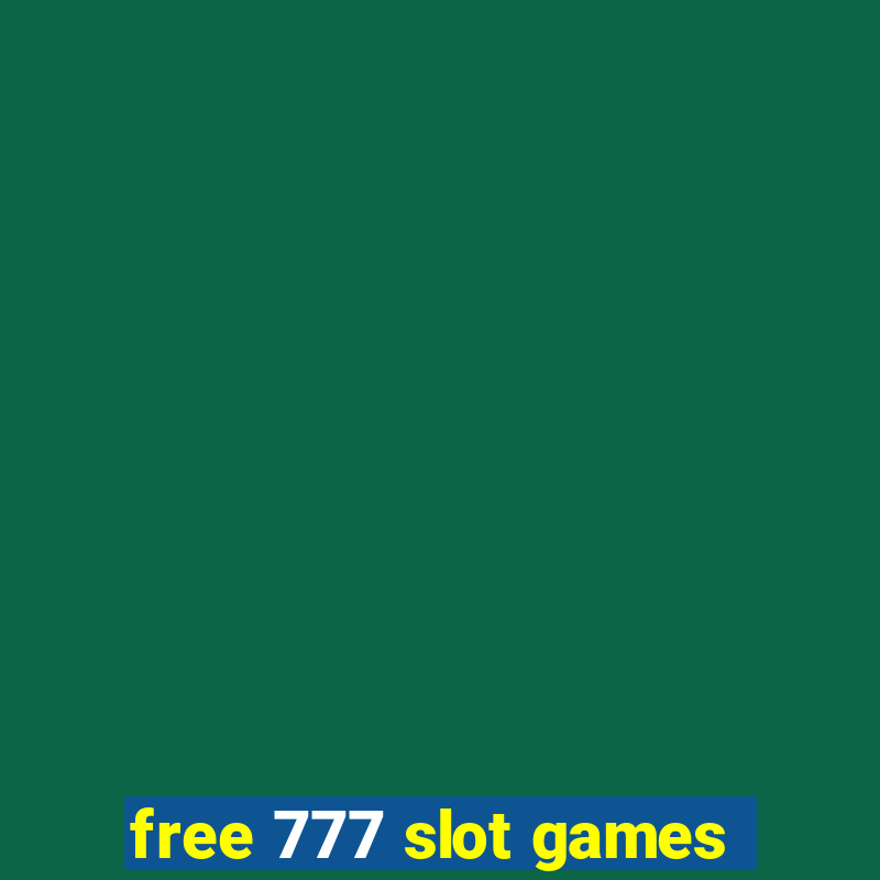 free 777 slot games