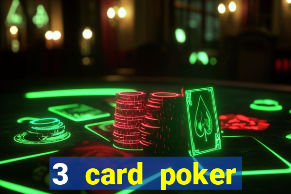 3 card poker casino game