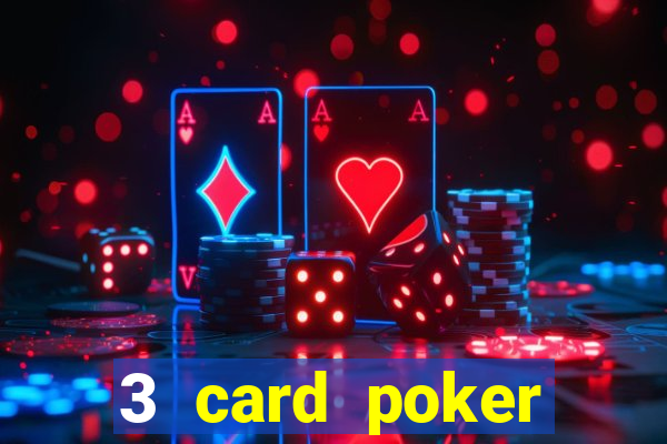 3 card poker casino game