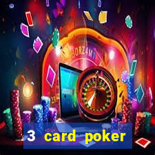 3 card poker casino game