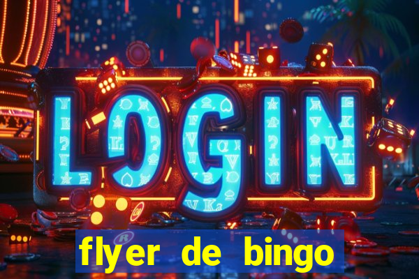 flyer de bingo para editar