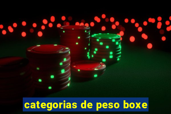 categorias de peso boxe