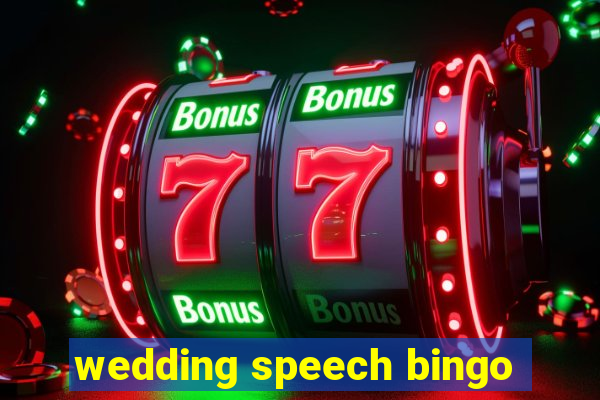 wedding speech bingo