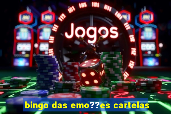 bingo das emo??es cartelas