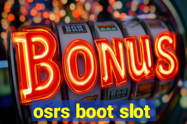 osrs boot slot