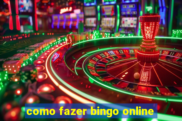 como fazer bingo online